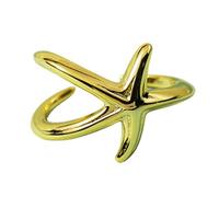 Anelli regolabili multiuso a tema oceanico stella marina gioielli accessorio per donne amanti della natura e amanti della spiaggia, Misura unica, come descritto, come descritto