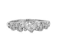 Anelli reversibili per le donne piccolo amore personalità anello fresco per le donne anelli principali anelli da donna anelli rosa, 7, Metallo, Non pietra preziosa