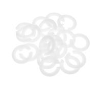 Anelli Riduttori per Portalampada E27 E14, Plastica Bianca 25 Pezzi | Montaggio Rapido per Fai da Te e Riparazioni, Isolamento Non Conduttivo, Adatti a Portalampade e Lampade da Terra
