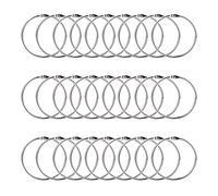 Anelli Rilegatura,Anelli del Libro 50 Pezzi leaf Binder Metallici Libro,50mm Argento Anelli Metallo per Raccoglitori,Anelli per Rilegatura Rotondi,Anelli di Carte in Metallo