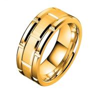 Anelli Ripiani Anelli Matrimonio Brick Pattern Rodio Plated Size Portachiavi Portagioie Gioielli, A, Metallo, Nessuna pietra preziosa