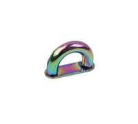 Anelli rotondi saldati in metallo multiuso, Anelli a D in lega di zinco 10 pezzi multicolore 9-21 mm cinturino for borsa a ponte ad arco guinzagli for cani fai da te(Green,13mm)