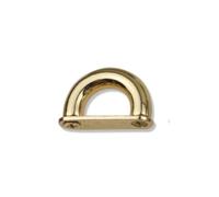 Anelli rotondi saldati in metallo multiuso, Anelli a D in lega di zinco 10 pezzi multicolore 9-21 mm cinturino for borsa a ponte ad arco guinzagli for cani fai da te(Lightgold,13mm)