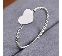 Anelli sottili minimalisti a forma di cuore attorcigliati per le donne per tutti i giorni, casual, lavoro, feste, impilabili, gioielli