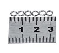 Anelli Spaccati Pesca,durevolezza affidabileAnelli Split Acciaio Inox design doppio cerchiofor pescatori mare fiume lago