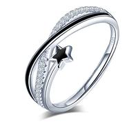 Anelli Stella Infinito Argento 925 con Bianco Zirconia Cubica Donna