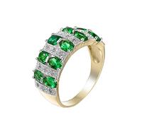 Anelli Tappo Anelli Argento Sterling Simulato Anelli Impilabili Per Le Donne Anello Zircone Dimensione 6 10 Portachiavi Anelli Set, 9, Rame, Nessuna pietra preziosa