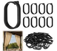 Anelli Tende Gazebo 100 Pezzi Clip Impermeabili a Chiusura Ermetica