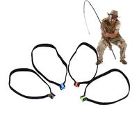 Anelli Tippet Pesca | Set 4 Pezzi Accessorio Lenze | Guida Filo Pesca Leader | 8cm Leggeri e Resistenti, Ideali per Acque Dolci e Salate, Perfetti per Siluro Bass