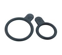Topeak Rubber Strap-White/RedLite II (Small) Cinturino in Gomma Adulto Unisex, Nero, Taglia Unica