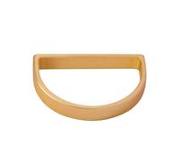 Anelli tovaglioli in lega design moderno a forma di D confezione da 12 placca or