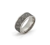 Anelli vichinghi Valknut per uomini Anello Triskele Triskelion per uomini Anelli amuleto a tripla spirale Vintage Nordic Wicca Gioielli Regalo per uomini donne (Triskele, 8)