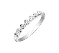 Anelli vintage, anello di fidanzamento da donna largo con diamante oro bianco e Pt950 regalo per le donne, 20 (19,1), Oro bianco 14 car, Diamante