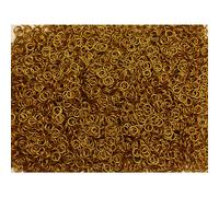 Anellini in alluminio anodizzato oro da 1/2 libbra 18G 7/32"""" ID (oltre 3600 anelli)