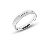 Anellissimo Anello fedina mista lucisa e satinata uomo donna acciaio 316L - 12