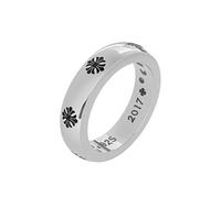 Anello a catena da uomo in acciaio inossidabile, stile industriale, hip hop, streetwear, gioiello a fascia grossa, regalo per fidanzato, 9, Acciaio al titanio