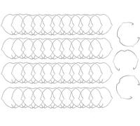 Anello a clip a molla di fissaggio per lampada (50 pezzi) compatibile con faretti MR16 GU10 da 50 mm