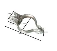 Anello A D In Acciaio Nichelato Splendente Per Tendaggi 25Mm Confezione Da 100