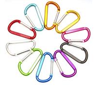 Anello a D in lega di alluminio Anello di tenuta per alpinista Anello portachiavi Anello di tenuta Clip per campeggio all'aperto, pesca, viaggio in camper, zaino in spalla PCS 10 PCS 78mm)