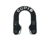 Anello a D in lega di alluminio leggero e leggero per corda da arco (nero)