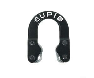 Anello a D in lega di alluminio leggero e leggero per corda da arco (nero)