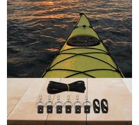 Anello a D ovale per campeggio barca cavo elastico kit corda elastica hardware n