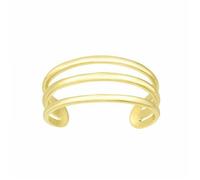 Anello A Dito Aperto A Tre File In Oro Giallo 14K 1.1Gr