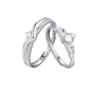 Anello a falange argento, anello regolabile da donna, corona in argento 925, regalo da donna, Ajustable, Argento 925/1000, Senza Gemme