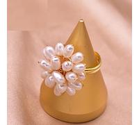 Anello A Forma di Cuore con Perla Rosa d'Acqua Dolce Naturale in Argento Sterling 925 per Gioielli da Sposa da Donna