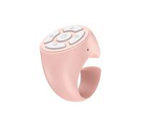 Anello a scorrimento - Anello intelligente | Ring Remote Control per la registrazione video, controller di telefonia mobile materiale opaco per casa, viaggi, auto, campeggio e scuola (rosa)