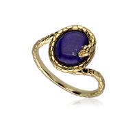 Anello A Serpente Intrecciato In Lapis Lazuli ECFEW™