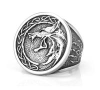 ANELLO A SIGILLO VIKING WOLF IN ACCIAIO INOSSIDABILE (12)