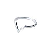 Anello a V in argento Sterling 925, regolabile