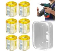 Anello a vite magnetico | per utensili manuali antiscivolo in 6 pezzi, forte anello a vite magnetico per trapano elettrico - per donne professionisti principianti artigiani progetti chimici
