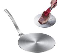 Anello adattatore a induzione - Piastra diffusore a induzione in acciaio inossidabile - Acciaio inossidabile con manico in acciaio inossidabile, Piastra adattatore a induzione per convertitore per pia