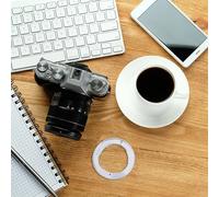Anello Adattatore for Praktica P B Lenti Per Canon Ef Metal Argento Grigio Focus [EEK: A+]