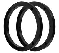 Anello Adattatore per Altoparlante Auto in Plastico 6,5 Pollici Nero | Coppia per Montaggio in Auto, Regolazione della Sede, Riduce Vibrazioni e Rumori Indesiderati