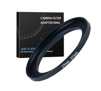 Anello adattatore per filtro step up da 27 mm a 37 mm, anello in metallo, compatibile con tutti i 37 mm UV, CPL, ND, paraluce, lenti filettate, ecc. (da 27 mm a 37 mm)