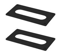 Anello Adattatore Pickup per Chitarra Elettrica 92x46 MM Nero | Metallo, Due Pezzi Viti Incluse, Supporto per Bobina Doppia e Sostituzione Rapida