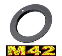 ANELLO ADATTATORE RING ADAPTER M42 42X1 ADATTO A PENTAX K-S2 K-S1 K-50 K-30 K-01