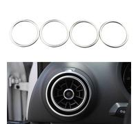 Anello Adesivo Presa D’aria FR per Audi A3 8V S3 4Pcs Set Acciaio Inox Argento