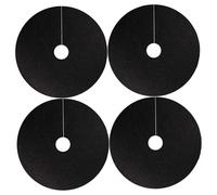 Anello Albero, 4pcs Anelli Alberi paesaggistica, Anello di Tessuto Non Tessuto da 28, 3 Pollici degradabile Tappetino protettore Riutilizzabile per Protezione delle Radici delle Piante, Nero, t