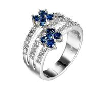 Anello alla Moda in Anello in Stile Anello a Tre Strati Anello Minimalista per Le Vacanze di Natale per Donne gioni di Gioielli per l'anniversario del Tempo Libero