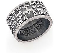 Anello Amen Ave Maria in Acciaio
