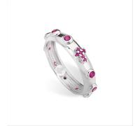 ANELLO AMEN I ROSARI AROBR IN ARGENTO 925 COLORE ARGENTO CON CRISTALLI FUCSIA MI