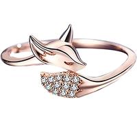 Anello Animale Anello Rosa Diamante Micro Carino Animale Signore Anelli Drago Anello Taglia US 8 Lavorazione Moda