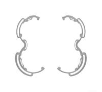 Anello anti-collisione per Dji Avata 360 Pan Tilt in materiale PC per proteggere il giunto cardanico dagli urti durante il volo e l'atterraggio in colore arancione, confezione da due (grigio)