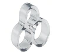 Anello antifurto trasparente per maniglia, silenzioso senza foratura per porta e finestra del bagno, antivento e antiurto per aspirazione della porta Trasparente 6 pezzi,Fibbia ad anello anticollision