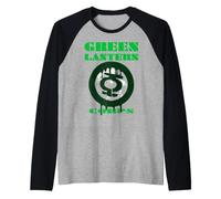 Anello antigraffiti DC Comics Green Lantern Corps, Stile Pop Art Anni '70 Maglia con Maniche Raglan