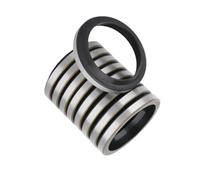 Anello antipolvere in metallo GA - di tenuta for paraolio cilindro, diametro interno 21-25 mm, guscio in gomma nitrilica e ferro, 1 pezzo(25x31x4/6)